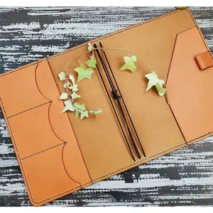 Best Sell Genuine Leather Cover Loose Leaf Journal Diary Traveler Notebook Sketchbook Planner