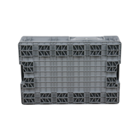 QS Nouveau Design Haute Qualité Vente en Gros Grande Caisse Prix Stockage en Plastique Empilable KLT Caisse