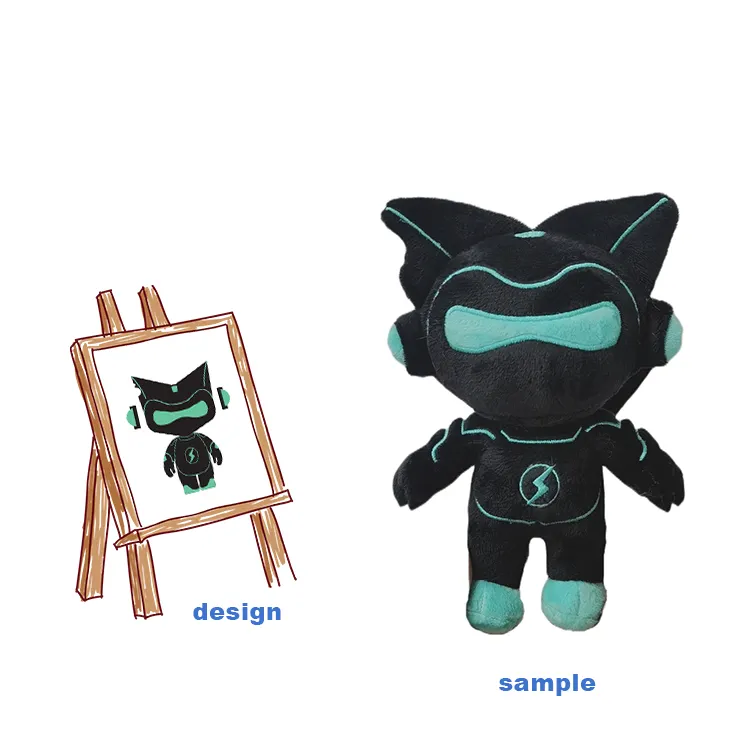 Personalizada de dibujos animados de animales de Anime juguetes de peluche personalizado animales de peluche hacer su propia película de peluche derivado