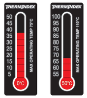 Autocollant en papier adhésif résistant à la chaleur, imperméable et sensible à la température (0-50°C), résistant à l'huile, pour machines industrielles et alimentation