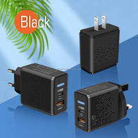 Chargeur USB-C PD GaN 65W avec prise EU US UK, charge rapide 65W, adaptateur de charge rapide USB Type C