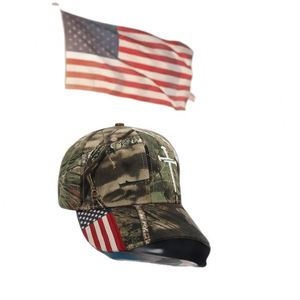Casquette unisexe réglable à 6 panneaux, motif drapeau américain imprimé numérique 3D, broderie vintage, style streetwear décontracté, 100 % polyester - Product Image 5