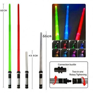 ดาบไลท์เซเบอร์พลาสติก LED สีสันสดใส ของเล่นคอสเพลย์สำหรับเด็ก เป็นมิตรกับสิ่งแวดล้อม คุณภาพสูง - Product Image 3