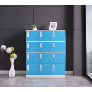 Casier de rangement moderne en acier à 12 portes avec serrure à clé pour la maison, <span class=keywords><strong>le</strong></span> bureau, la salle de sport, l'extérieur, l'école, armoire en métal durable pour chaussures, vêtements, casques - Product Image 4