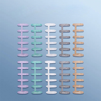 Brandneue A6 Loseblatt-Notizbuchmappe 6-Ring Budget-Umschlagsystem PVC-Leder-Einband Plastiktaschen für Büro und Schule