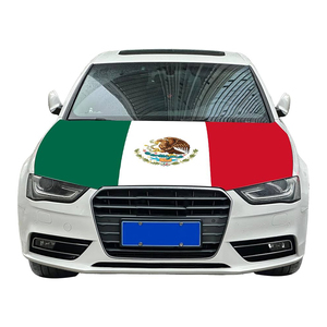 Impression personnalisée <span class=keywords><strong>100D</strong></span> polyester housse de voiture drapeau sérigraphie numérique drapeau personnalisé capot moteur capot voiture couverture - Product Image 4