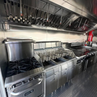 Remorque de restauration de rue entièrement équipée avec équipement de cuisine pour BBQ, pizza, tortillas, vente de café