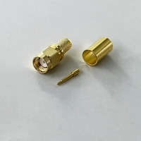Conector Coaxial RF SMA Macho (plug) para Cable H155 LMR240 CNT240