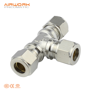 <span class=keywords><strong>3</strong></span> cách Đồng khuỷu tay t <span class=keywords><strong>Brass</strong></span> Union TEE nén thủy lực ferrule Ống nối ống phù hợp - Product Image 1