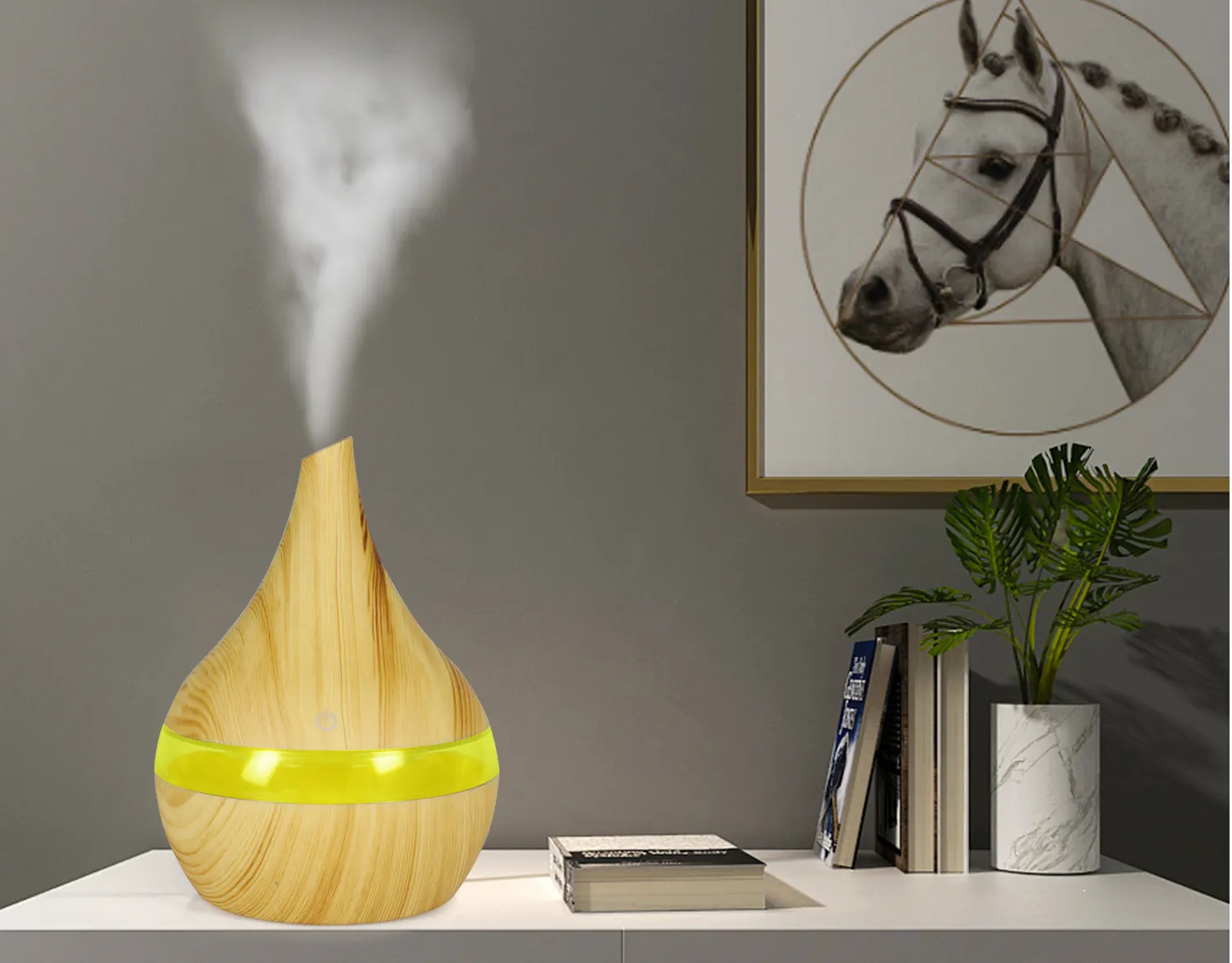 Gli umidificatori economici 300ml prodotti diffusore più venduti diffusore di venature del legno Mini umidificatore diffusore di oli essenziali aromatici