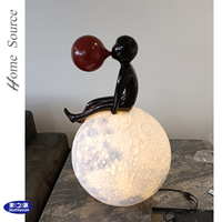 Moderne Kunst Leuchtende Glas-Stahlkugel Bodenornament Seifenblasen-Skulptur für Wohnzimmer Bar Luxuriöse Atmosphäre
