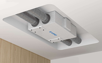 Système de ventilation domestique E-VIPO ERV, échangeur de chaleur MVHR, composant moteur principal, faible entretien, flexible, économie d'énergie