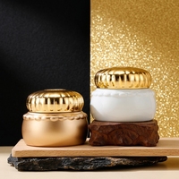 Pot à épices vertical en céramique mat tricolore, texture dentelle ondulée, style luxe léger, personnalisable avec LOGO
