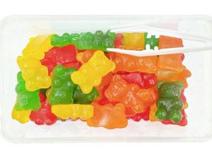 निजी लेबल निर्माता के भालू के आकार की चगी जेली कैंडी हलाल प्रमाणित वास्तविक फल रस स्वाद - Product Image 6