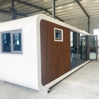 ShanHai Panel sándwich de acero portátil personalizado Casa prefabricada de dos pisos de 20 pies