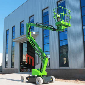 360 Putar Ewp Mini Cherry Picker Boom Lift Self Propelled Diesel elektrik articulation Light Aerial Boom Lift - Product Image 3