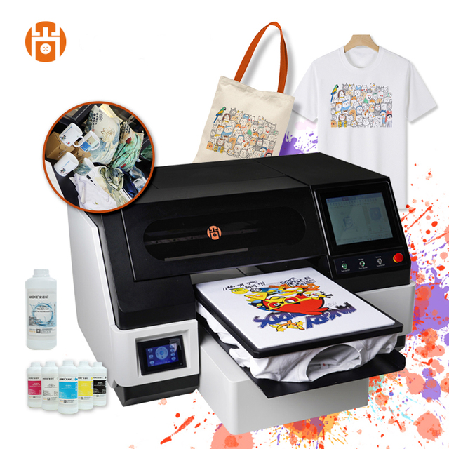 Manufacture One-stop Printing Solution Flatbed DTG Printers A3 Direct Garment High Efficiency Automatic Textile Machine Flex