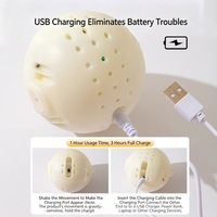Jouet pour chien en forme de cochon, balle rebondissante interactive, jouet musical sonore pour usage intérieur, détachable, lavable, rechargeable