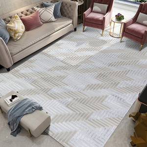 Tapis rectangulaire sur mesure en polypropylène pour salon, chambre et bureau - Product Image 4