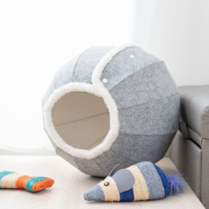 공장 직영 소형 강아지 고양이 텐트 하우스 접이식 침대 2 in 1 실내용 고양이 침대 - Product Image 6