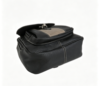 Sac à dos/sac à main fourre-tout en cuir PU léger et tendance pour femme, taille moyenne, à bandoulière unique, avec fermeture éclair et design ouvert