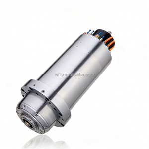 Moteur de broche HSKA63 30 kW 190 mm 18 000 tr/min ATC, couple élevé, refroidi, PMSM, pour machine de fraisage - Product Image 3