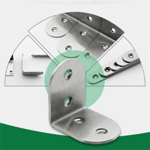 Connecteur d'angle en acier inoxydable épaissi, support fixe en L à 90 degrés pour meubles - Product Image 4