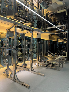 Một tay điều chỉnh sâu <span class=keywords><strong>Squat</strong></span> tập thể dục khung tinh khiết thép không gỉ thủy lực hướng dẫn đường sắt loại nhanh chóng điều chỉnh miễn phí trạm - Product Image 5