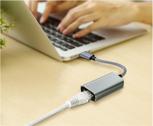 Adaptateur Ethernet <span class=keywords><strong>Mac</strong></span> <span class=keywords><strong>Book</strong></span> Pro Air pour iPhone 1Gbps Type-C Adaptateur réseau LAN Gigabit Ethernet Câble USB C vers RJ45 - Product Image 4