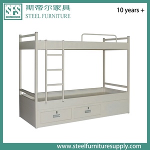 Đồ nội thất hàng hải cabin phòng ngủ kim loại giường tầng với thang và ngăn kéo - Product Image 2