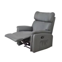 Fauteuil inclinable électrique moderne à dossier haut pour cinéma maison, avec fonction de levage électrique