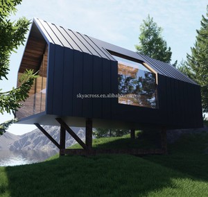 Casa prefabbricata in acciaio di lusso <span class=keywords><strong>Glamping</strong></span> cabina Casas De Lujo Para Hoteles acciaio espandibile casa prefabbricata 1 camere da letto - Product Image 2