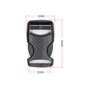 Single Pull Plastic Buckle 25Mm Adjustable Snap Buckle For Backpacks Outdoor Bags <b>Webbing</b> <b>Straps</b> - Product Image 3
