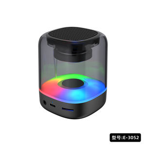 Nouveau design OEM 3W Stereo Sound RGB led Lumière colorée Haut-parleur bluetooth avec radio fm - Product Image 3