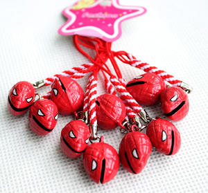 Llavero de Metal con Figura de Spider-Man de <span class=keywords><strong>Marvel</strong></span>, Campana de Viento con Diseño de Animal de Dibujos Animados, Feng Shui Maneki Neko, para Balcón - Product Image 1