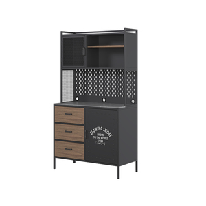 פלדה מודרנית ידידותית לסביבה אוכל ארון מטבח מטבח מיקרוגל לעמוד יחידת בר קפה בר סלון ריהוט מגורים - Product Image 1