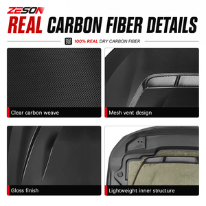 Capot en fibre de carbone sèche style N pour BMW M2 G87 Série 2 G42 M240i 230i Coupé <span class=keywords><strong>2022</strong></span>+ - Product Image 4
