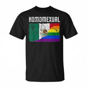 Camiseta Vintage Orgullosa del Orgullo Gay con Bandera Mexicana, Camiseta Promocional del Orgullo Gay para Niños - Product Image 2