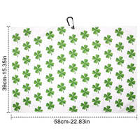 Serviettes de golf en microfibre gaufrée avec logo personnalisé, serviette de golf de haute qualité avec sublimation et clip