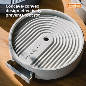 Plateau à roulettes pour plantes, support rond à roulettes pour plantes, pour jardin et usage domestique - Product Image 3