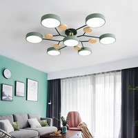 JACKSUN-Luminaire suspendu pour salon nordique, éclairage moderne minimaliste, plafonnier Macaron créatif pour salle à manger et chambre à coucher