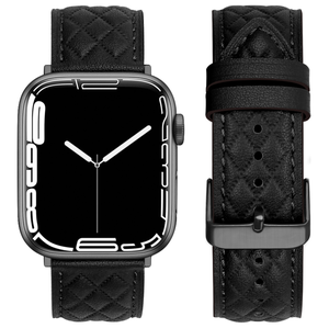 Bracelet en cuir véritable de luxe pour Apple Watch Series 8, bracelet de montre en cuir vintage fait main pour Apple Watch 45 mm - Product Image 3