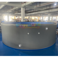 Piscine gonflable portable de qualité commerciale en PVC Drop Stitch antidérapante 500L+ avec garantie de 3 ans pour les jeux d'été