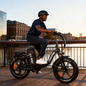 <span class=keywords><strong>Vélo</strong></span> <span class=keywords><strong>électrique</strong></span> pliable Chamrider DT450 avec cadre en acier, pneus larges, batterie au lithium 48V, pour randonnée et livraison de nourriture - Product Image 1