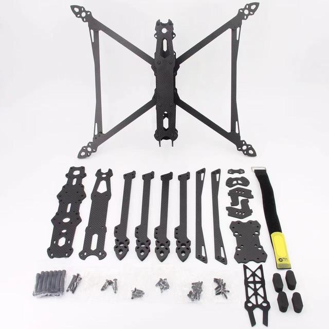 10-Inch Aerodynamic FPV Drone Frame Kit With Quick Release Arms for RC Use