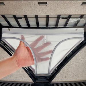 Slip da <span class=keywords><strong>Uomo</strong></span> Ultra Sottile Trasparente in Rete, Intimo Maschile Sexy a Vita Bassa in Tessuto di Garza - Product Image 5