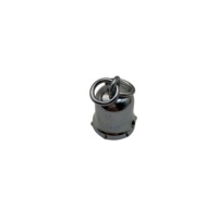 Usine directe 19mm attaches de cordon boucles suspendues en forme de corne boucles suspendues en forme de seau accessoires en métal pour sacs