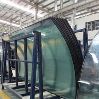 Remplacement de verre incurvé pour véranda et serre, panneaux de verre trempé courbé, fabriqués en Chine