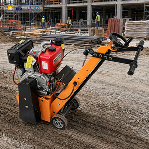Machine à scarifier le béton professionnelle de 300 mm, machine à fraiser le sol à <span class=keywords><strong>essence</strong></span> Honda GX390 pour l'élimination des marquages routiers - Product Image 4