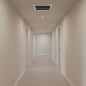 Ventilador de Ventilación con Termostato y Control Remoto Vevor, 4 x 12 Pulgadas, Blanco, Velocidad Ajustable, Calefacción y Refrigeración, Registro Inteligente - Product Image 2